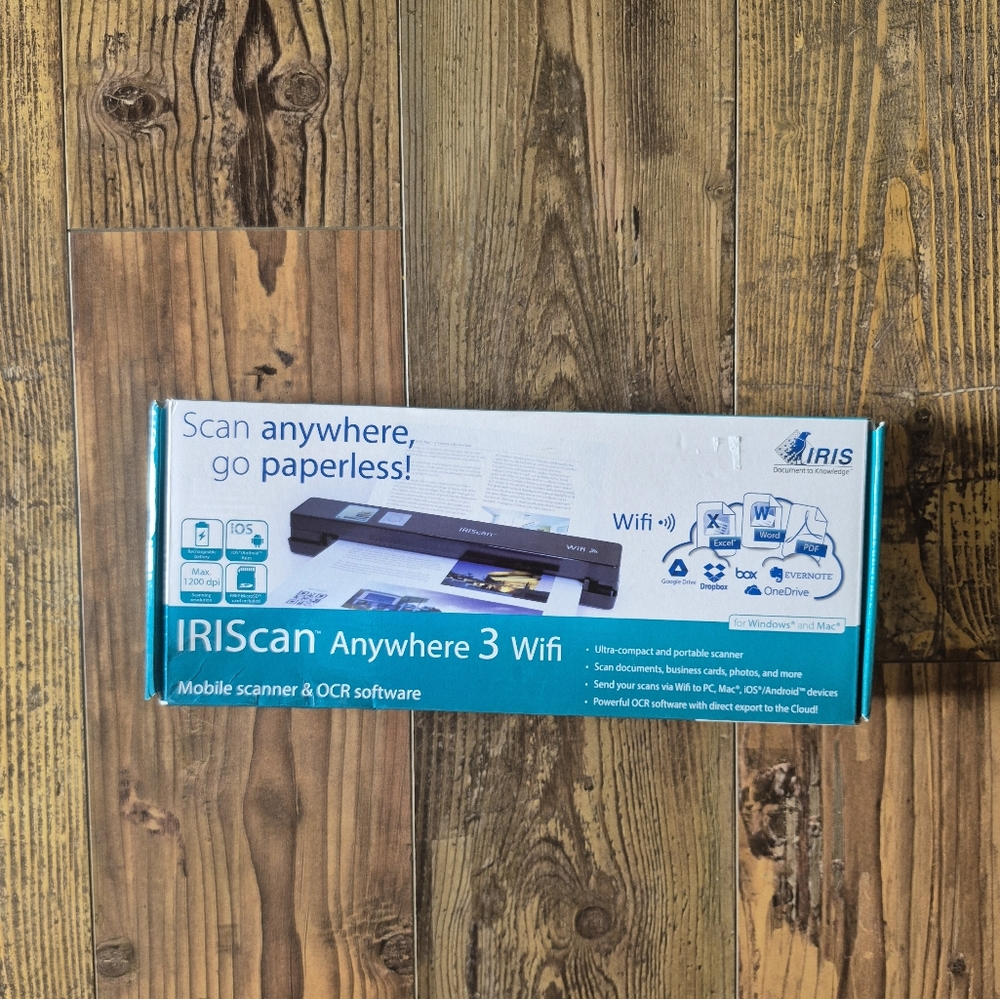 Not For Sale IRIScan Anywhere 3 WiFi Mobile Scanner And OCR Software